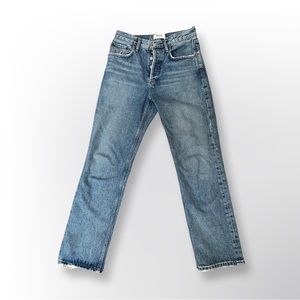 Agolde Ripley jeans in medium wash. Size 24